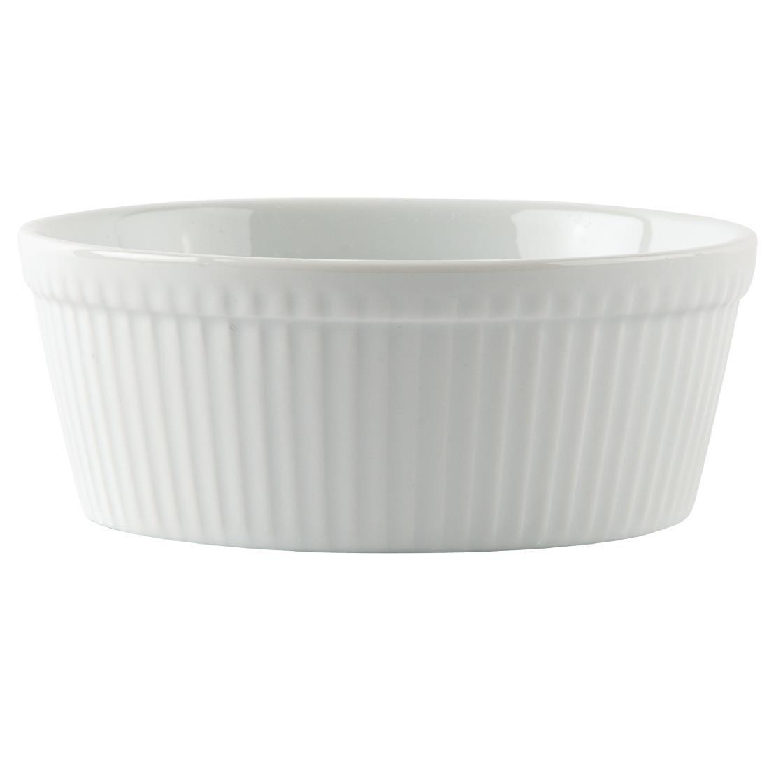 Plats à gratin ronds blancs Olympia 134mm (Lot de 6) - FRANCE CHR