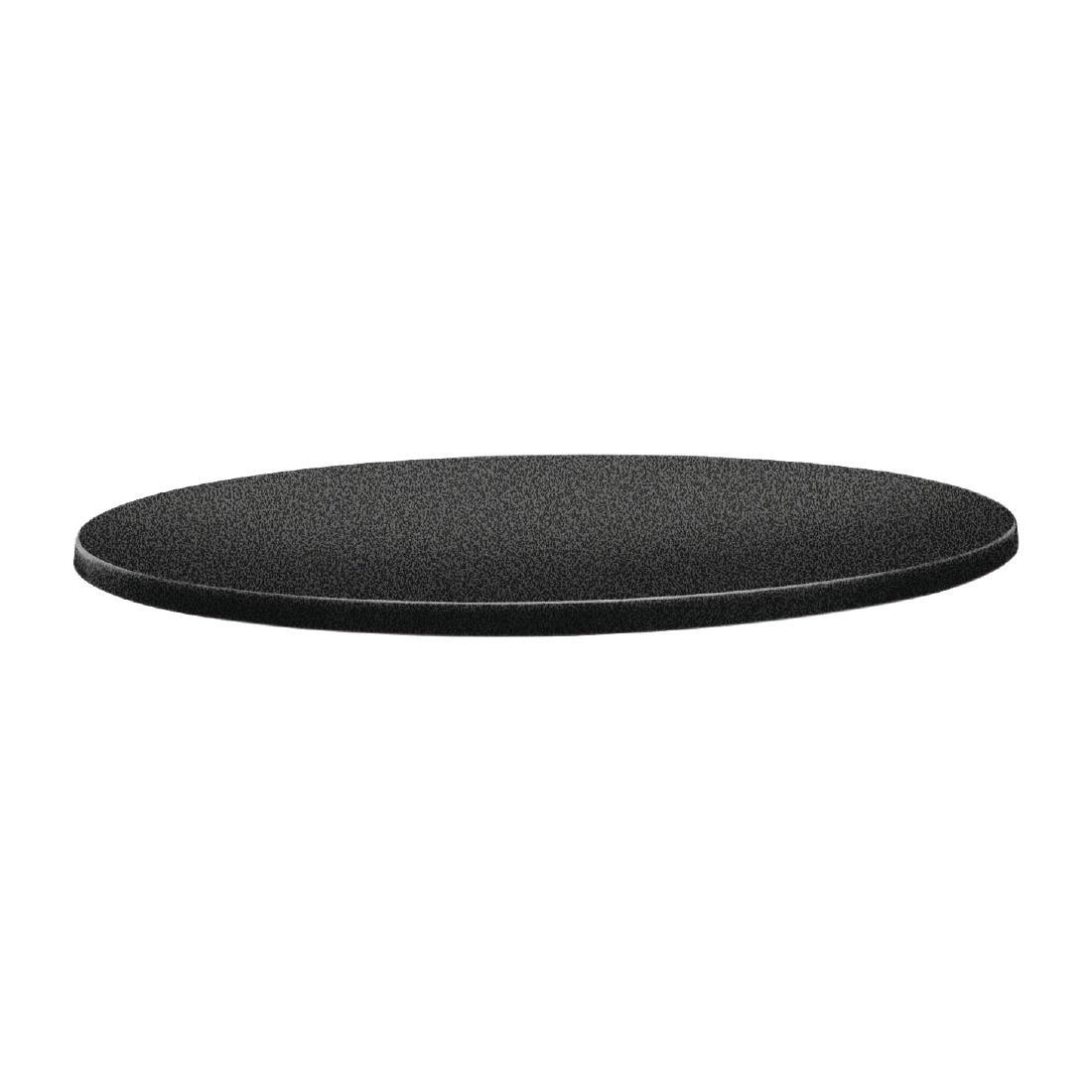Plateau de table rond Topalit Classic Line 80cm anthracite - FRANCE CHR