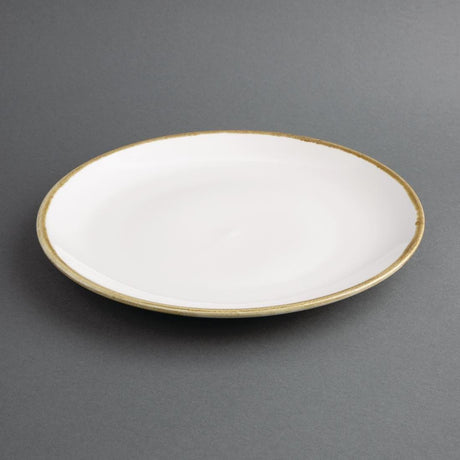 Assiettes plates rondes couleur craie Olympia Kiln 280mm (lot de 4) - FRANCE CHR