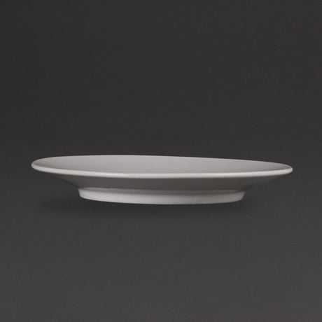 Soucoupes élégantes Olympia Whiteware 148mm (Lot de 12) - FRANCE CHR