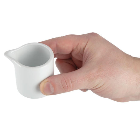 Pots à lait blancs 57ml Olympia Whiteware (Lot de 6) - FRANCE CHR