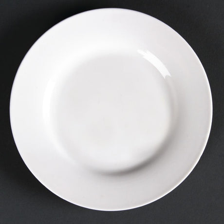 Assiettes rondes à bord large Olympia Lumina 150mm (Lot de 6) - FRANCE CHR