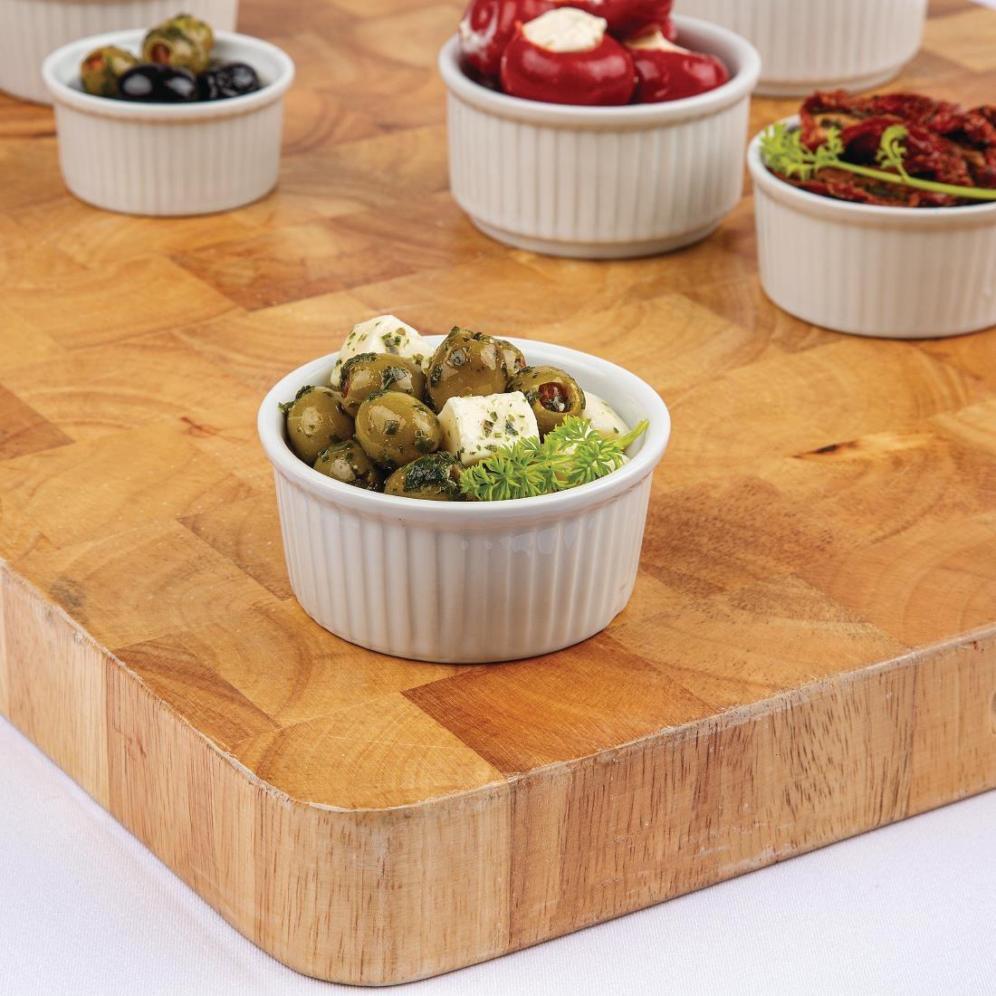 Ramequins blancs 85mm Olympia (Lot de 12) - FRANCE CHR