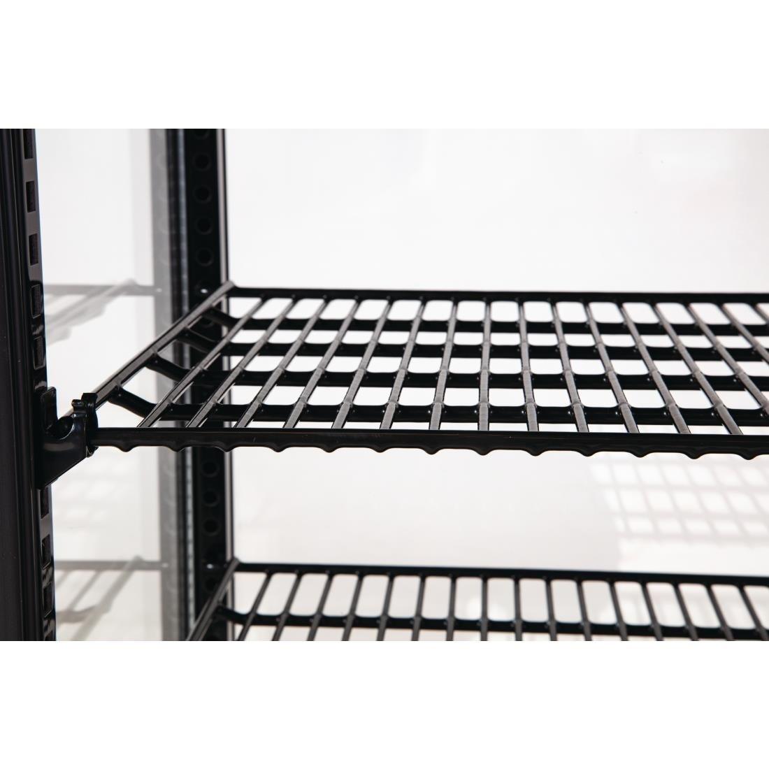 Vitrine réfrigérée positive noire Polar Série C 68L - FRANCE CHR