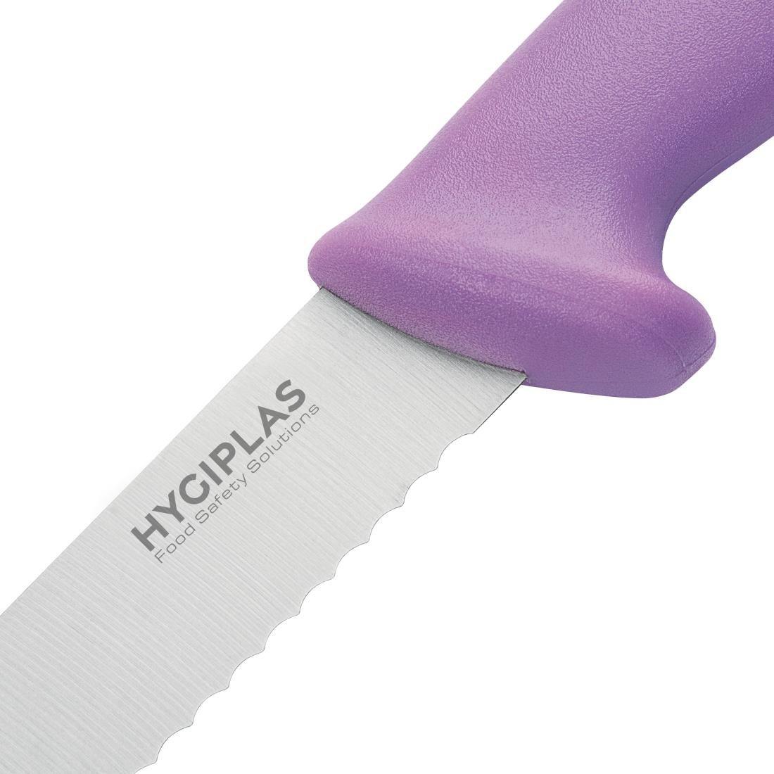 Couteau à pain Hygiplas violet 20cm - FRANCE CHR