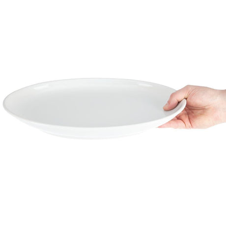 Assiettes creuses ovales Olympia 365 x 235mm (Lot de 2) - FRANCE CHR