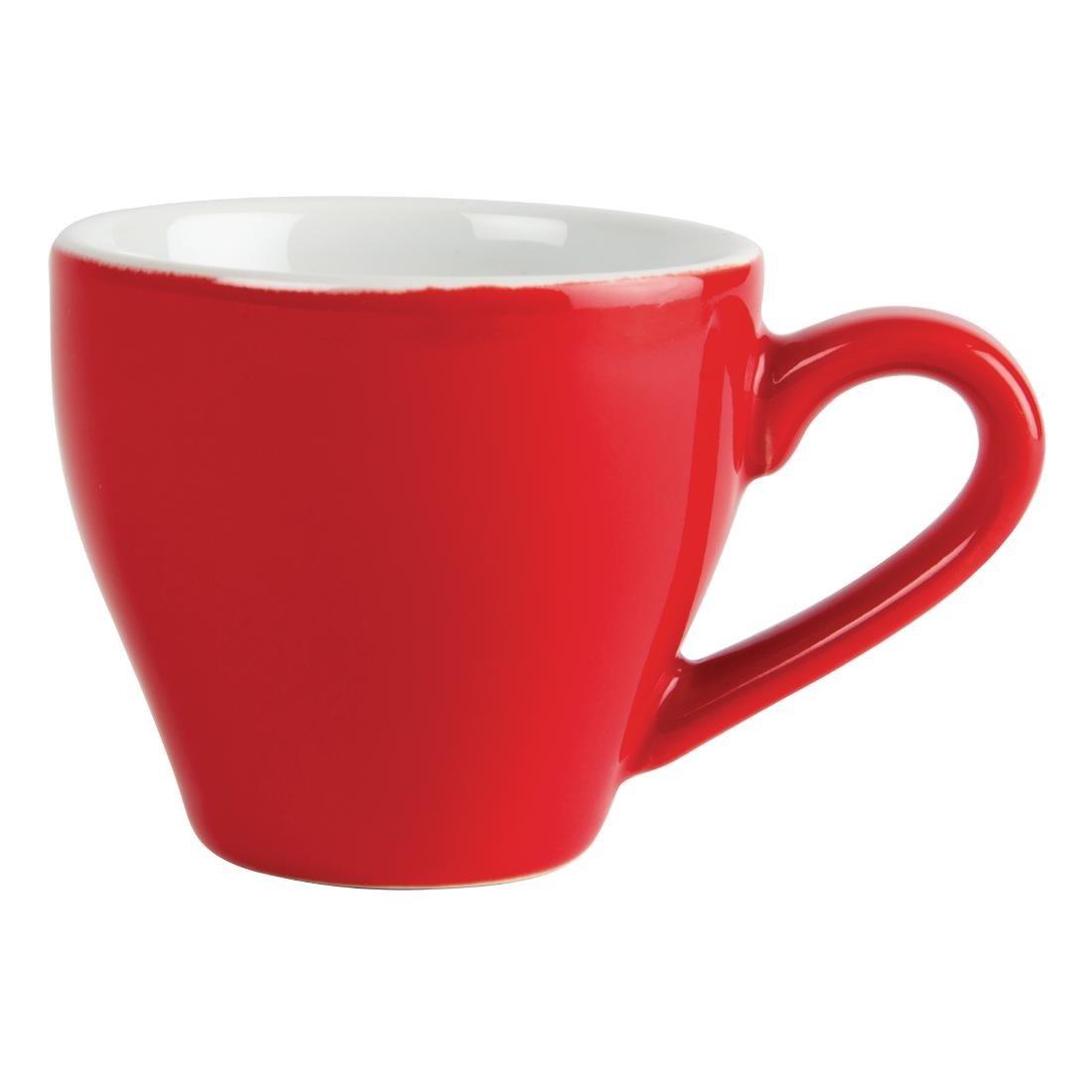 Tasses à espresso Olympia Café rouges 100ml (Lot de 12) - FRANCE CHR