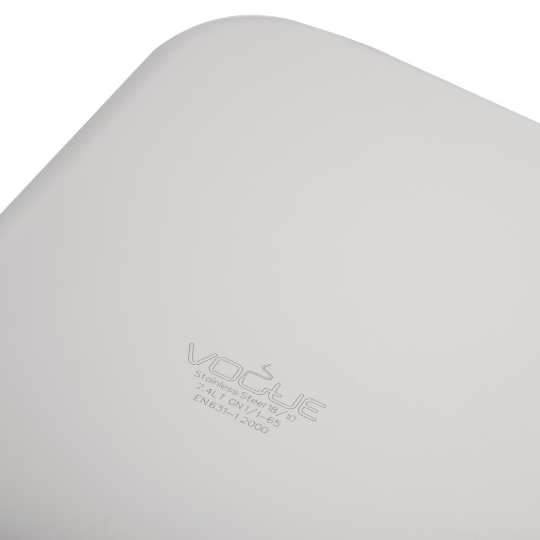 Bac inox 18/10 GN 1/1 Vogue 65mm - FRANCE CHR