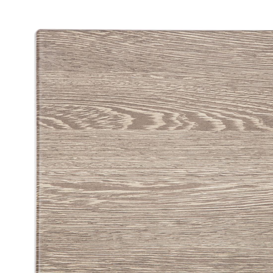 Plateau de table carré Bolero effet bois vieilli 700mm - FRANCE CHR