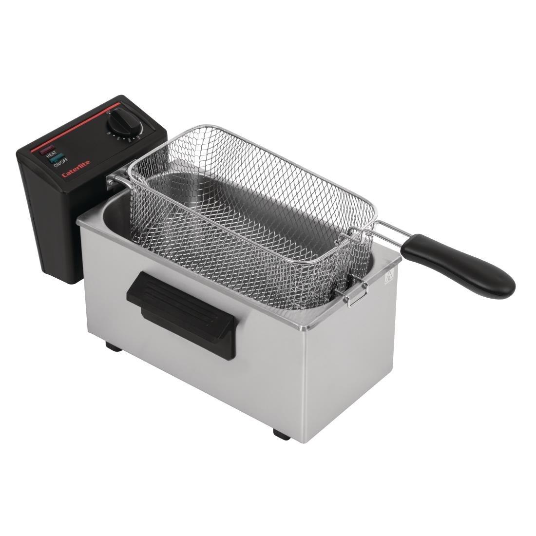 Friteuse de comptoir simple Caterlite peu intensive 3,5L - FRANCE CHR