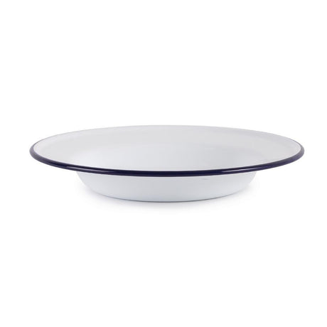 Assiette creuse en acier émaillé Olympia 245mm lot de 6 - FRANCE CHR