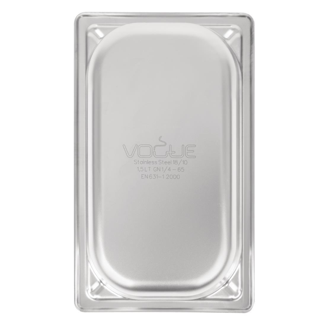 Bac inox 18/10 GN 1/4 Vogue 65mm - FRANCE CHR