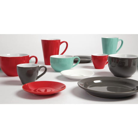 Soucoupe pour tasse espresso Olympia rouge (Lot de 12) - FRANCE CHR