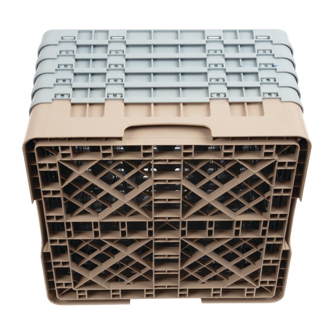 Casier à verres 49 compartiments Camrack Cambro beige hauteur max 257mm - FRANCE CHR