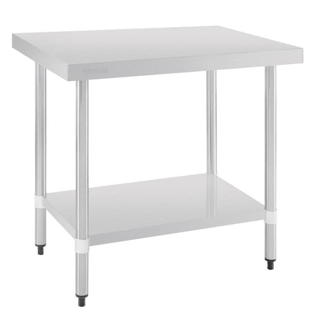 Table de préparation sans rebord en acier inoxydable Vogue 900 x 600mm - FRANCE CHR