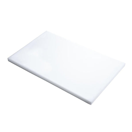 Planche à découper en polyéthylène haute densité Gastro M blanche - FRANCE CHR