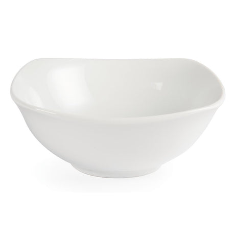 Bols carrés arrondis Olympia Whiteware 180 mm (lot de 12) - FRANCE CHR