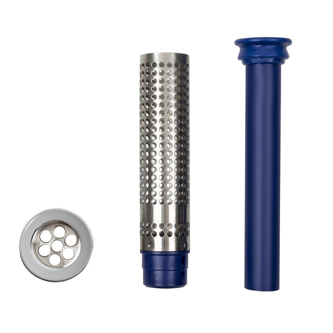 Bonde 70mm et tube de surverse avec filtre pour plonge de 250mm - FRANCE CHR