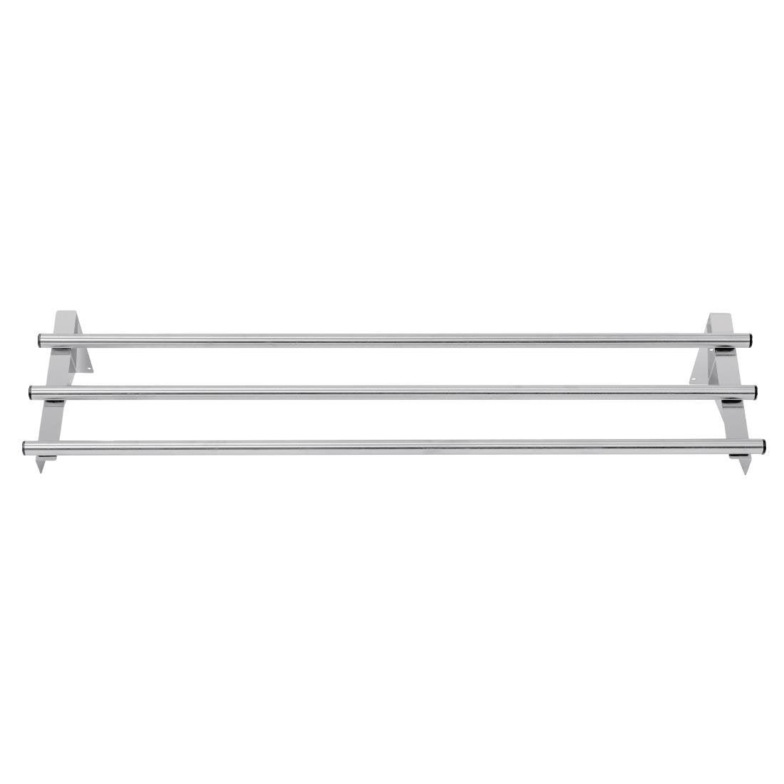 Etagère murale tubulaire Vogue acier inoxydable 1200mm - FRANCE CHR