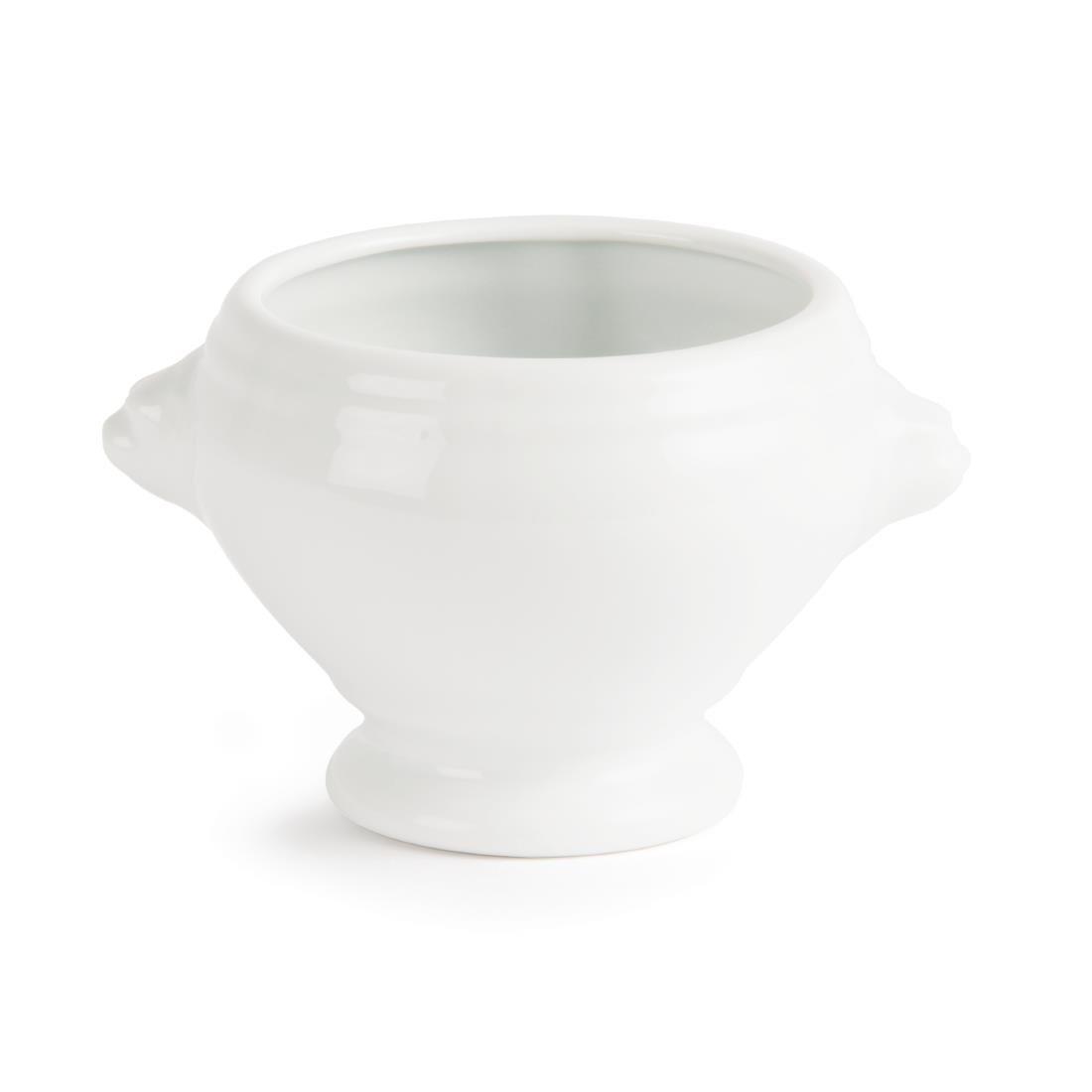 Bols à soupe tête de lion Olympia Whiteware 475 ml (lot de 6) - FRANCE CHR