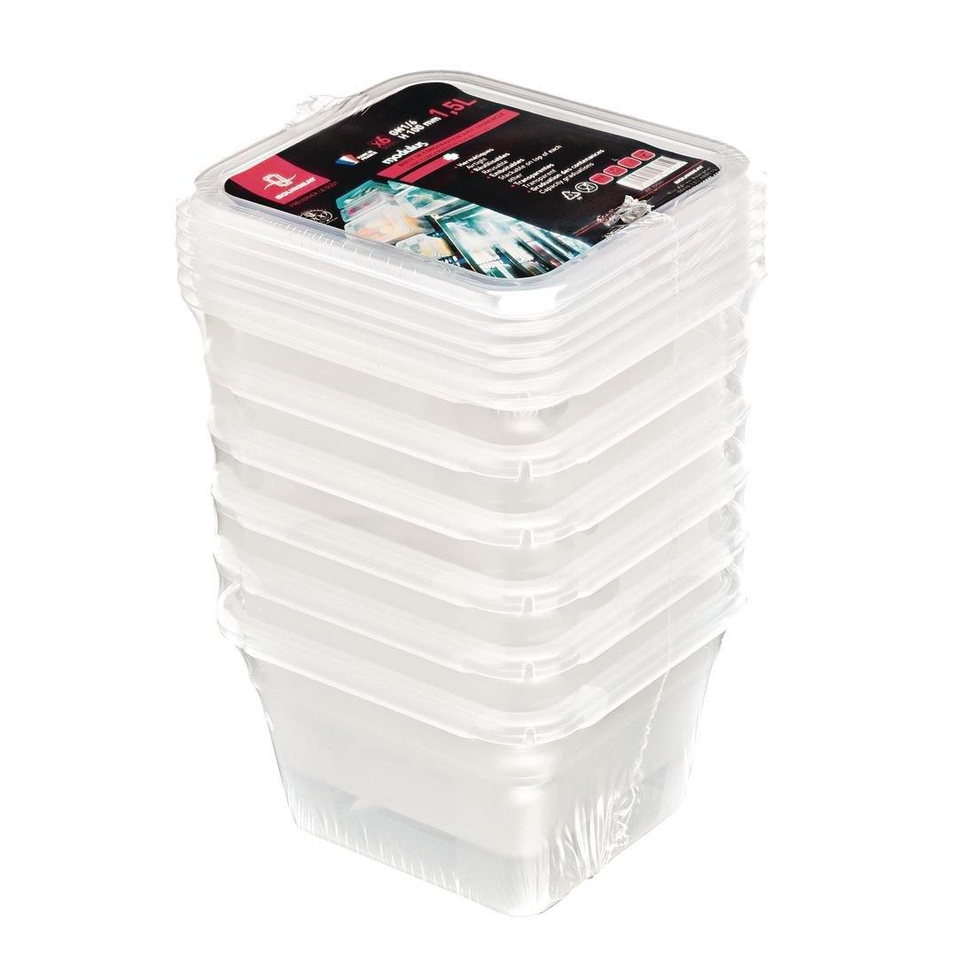 Boîte de stockage GN1/6 Matfer Bourgeat Modulus utilisation intensive 2L (Lot de 6) - FRANCE CHR