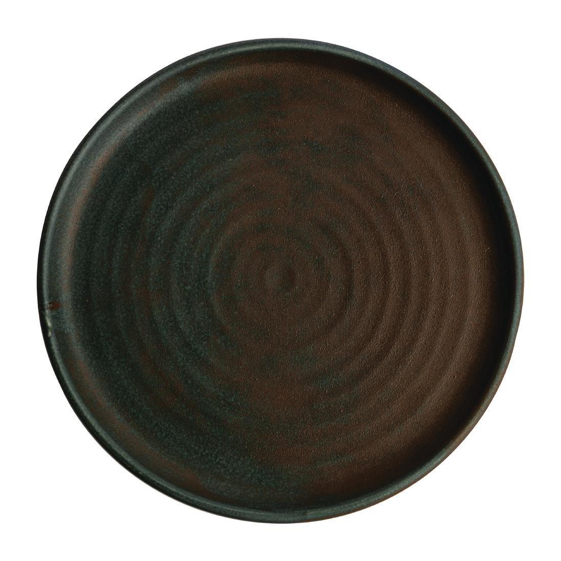 Assiettes plates vert bronze Olympia Canvas 26,5 cm (Lot de 6) - FRANCE CHR