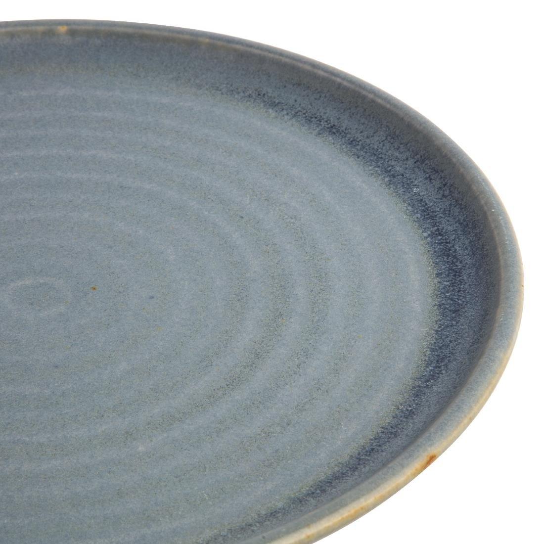 Assiettes plates granit bleu Olympia Canvas 26,5 cm (Lot de 6) - FRANCE CHR
