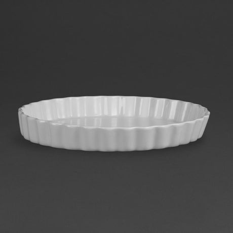 Plats à tarte blancs Olympia 297mm (Lot de 6) - FRANCE CHR