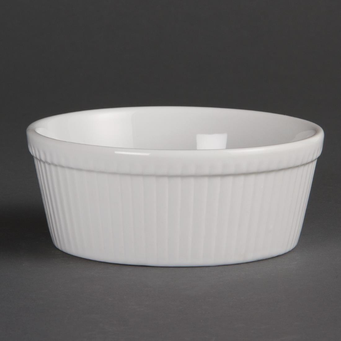 Plats à gratin ronds blancs Olympia 134mm (Lot de 6) - FRANCE CHR