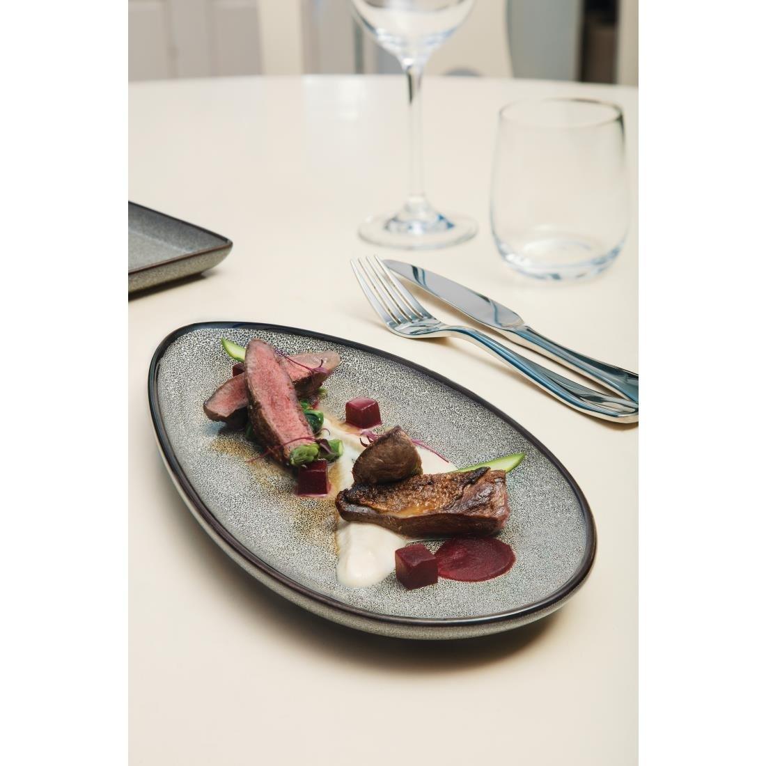 Assiettes feuille Olympia Mineral 305mm - FRANCE CHR