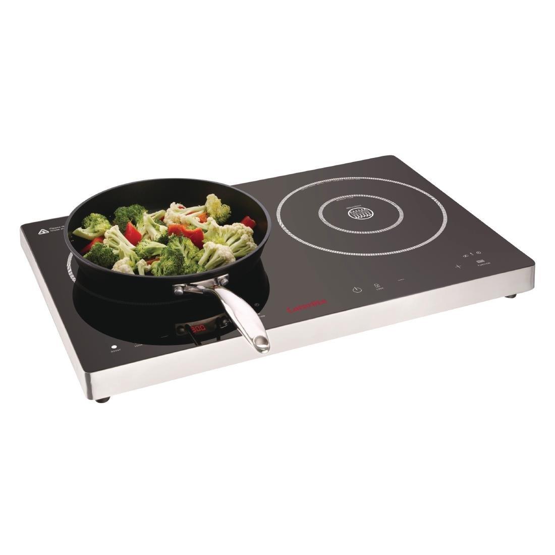 Double plaque de cuisson induction à commande tactile Caterlite 3 kW - FRANCE CHR