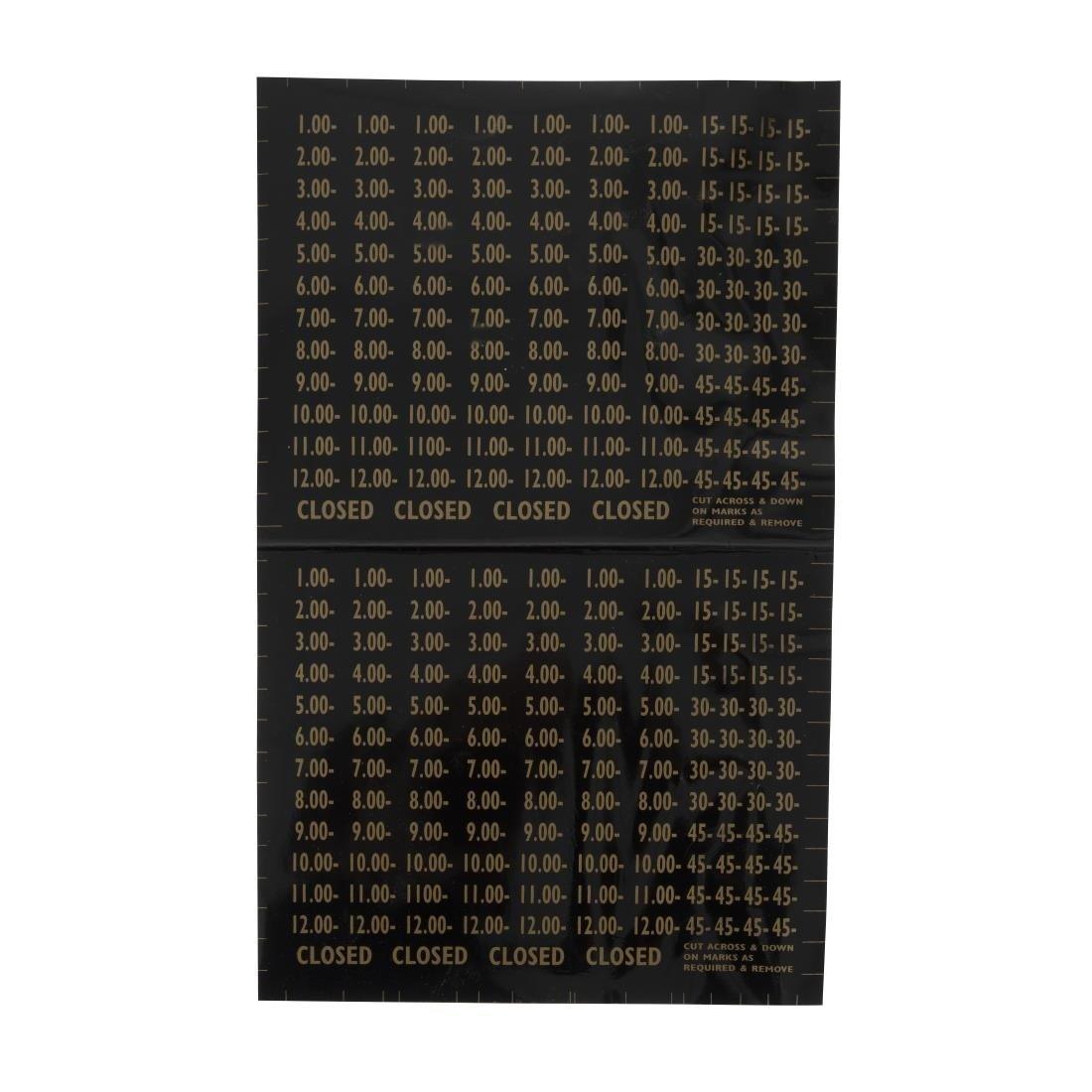 Panneau horaires d'ouverture - FRANCE CHR