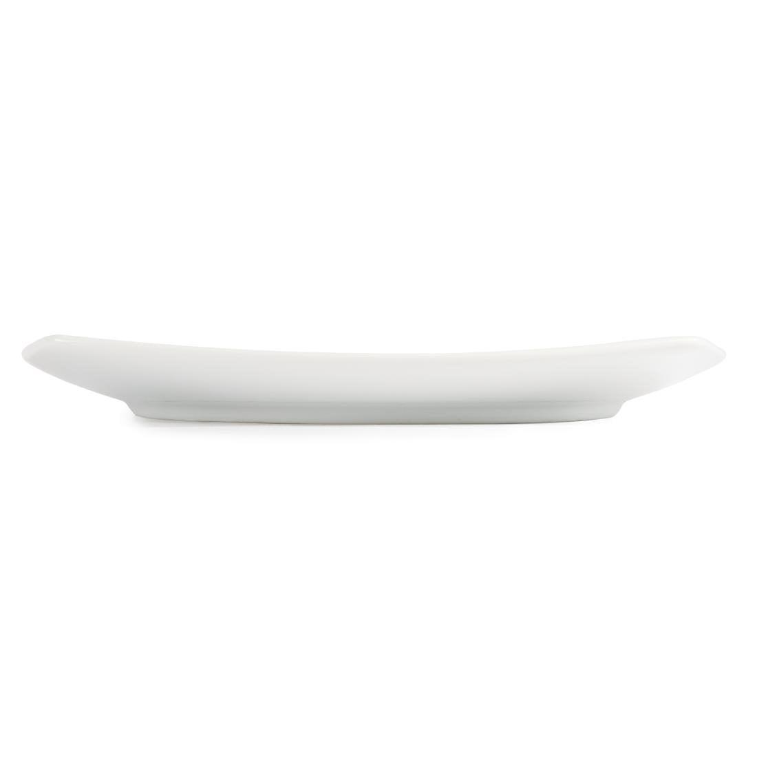Assiettes carrées bords arrondis blanches Olympia 240mm (Lot de 12) - FRANCE CHR