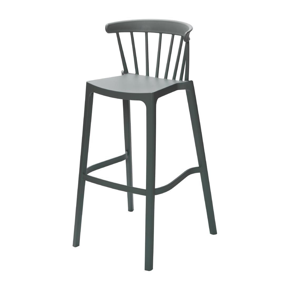 Chaises de bar d'extérieur Windson vert jade (lot de 4) - FRANCE CHR