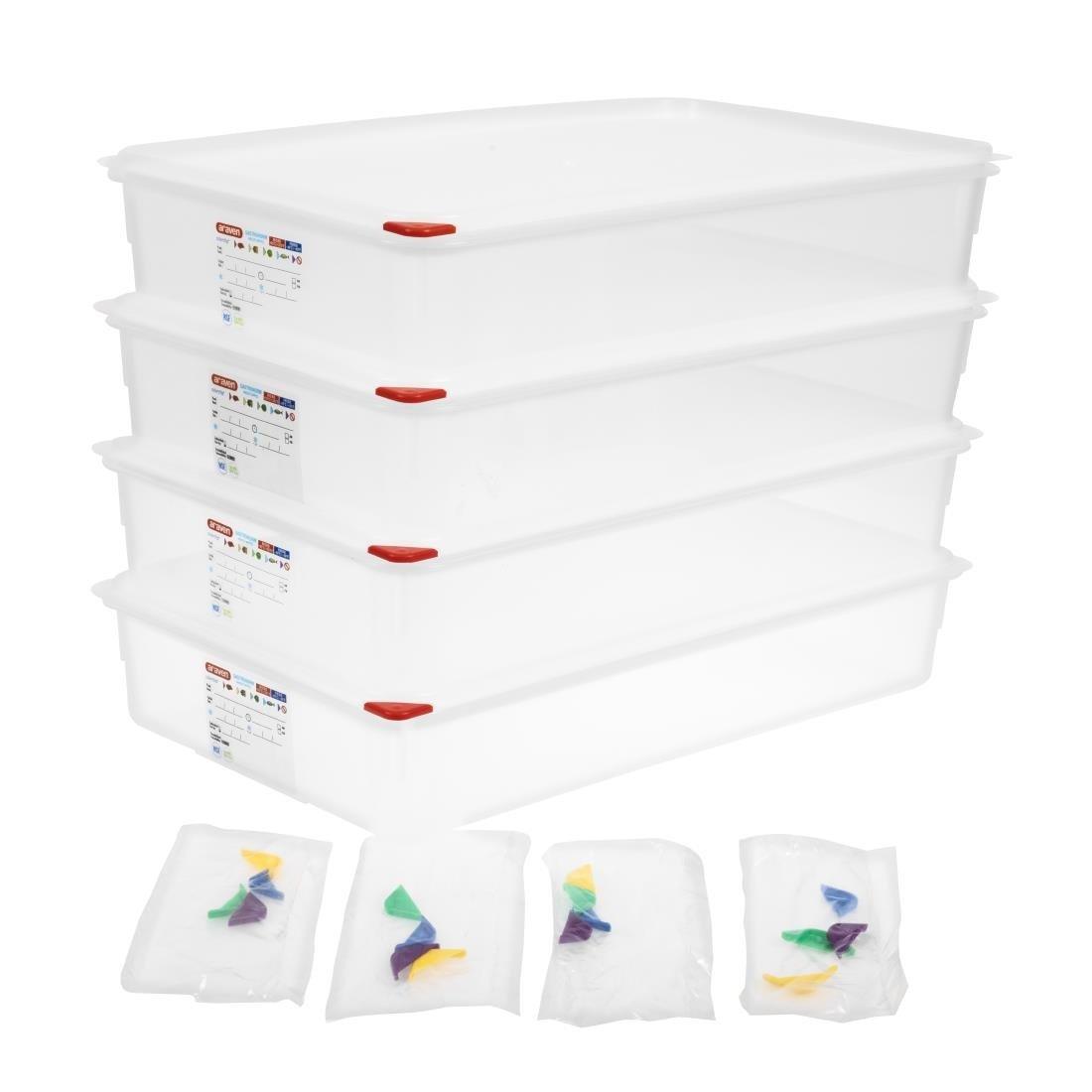 Boîte alimentaire GN1/1 Araven 13,7L (Lot de 4) - FRANCE CHR