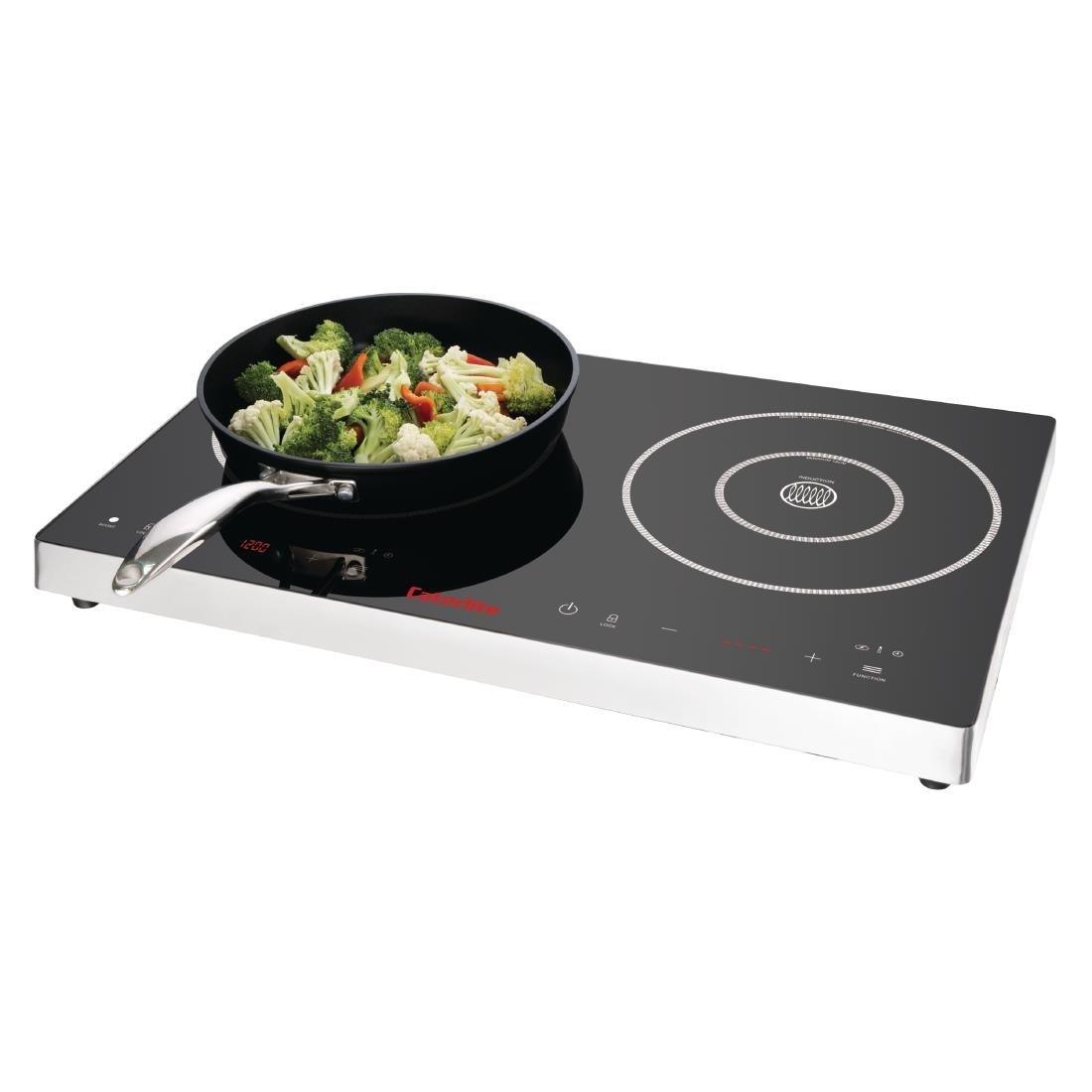 Double plaque de cuisson induction à commande tactile Caterlite 3 kW - FRANCE CHR
