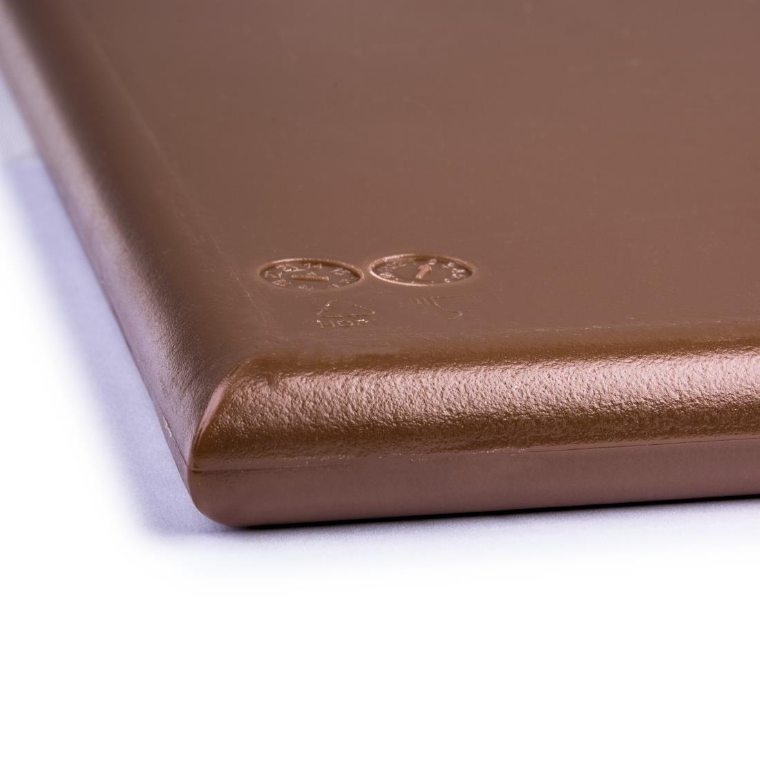 Planche à découper extra large haute densité Hygiplas marron - FRANCE CHR