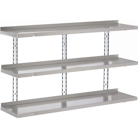 Etagère murale inox sans supports Gastro M 1600 x 400mm - FRANCE CHR