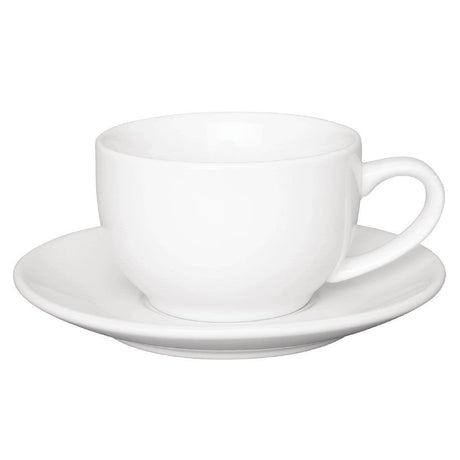 Soucoupe pour tasses 228ml et 340ml Olympia blanche (Lot de 12) - FRANCE CHR
