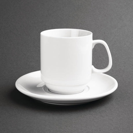 Mugs empilables blancs 284ml Olympia (Lot de 12) - FRANCE CHR