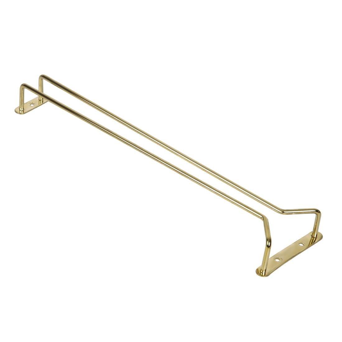 Support verres à pied en acier poli à l'or 406mm - FRANCE CHR