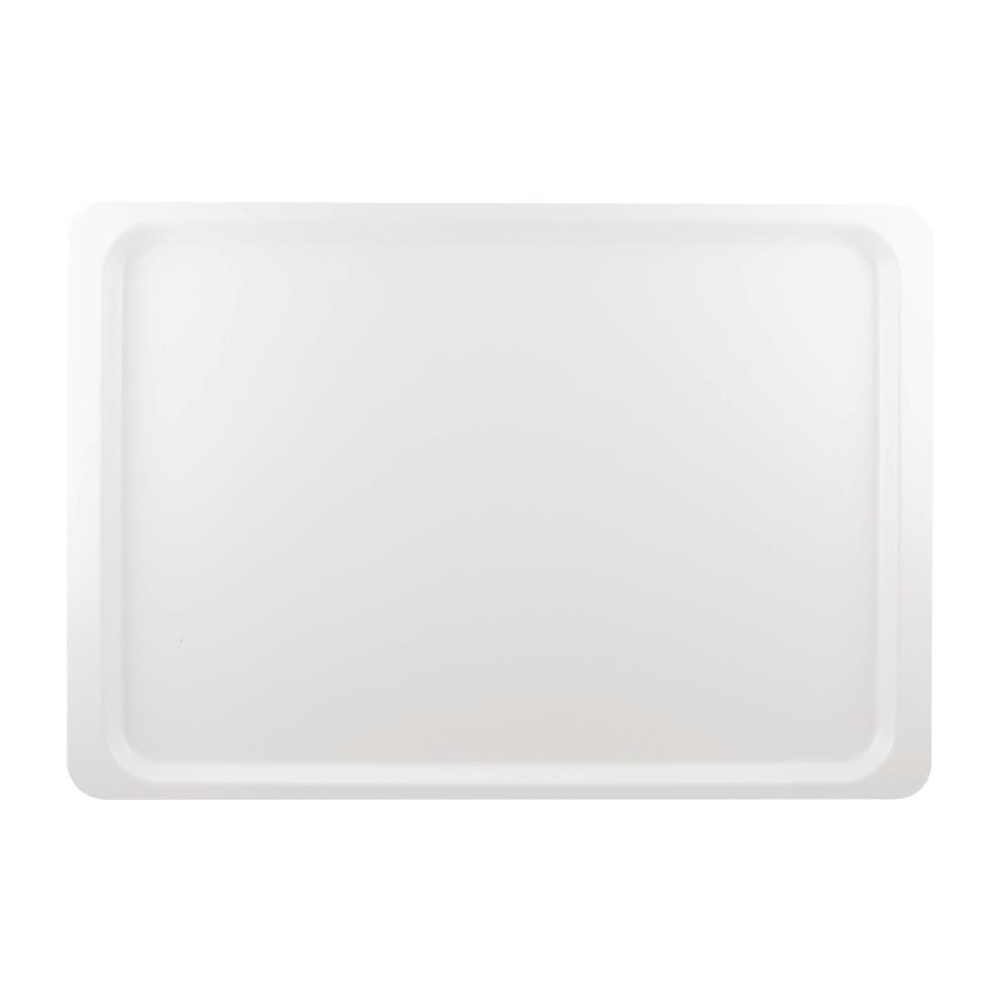 Plateau de service en polyester Roltex Euronorme 530 x 370mm blanc - FRANCE CHR