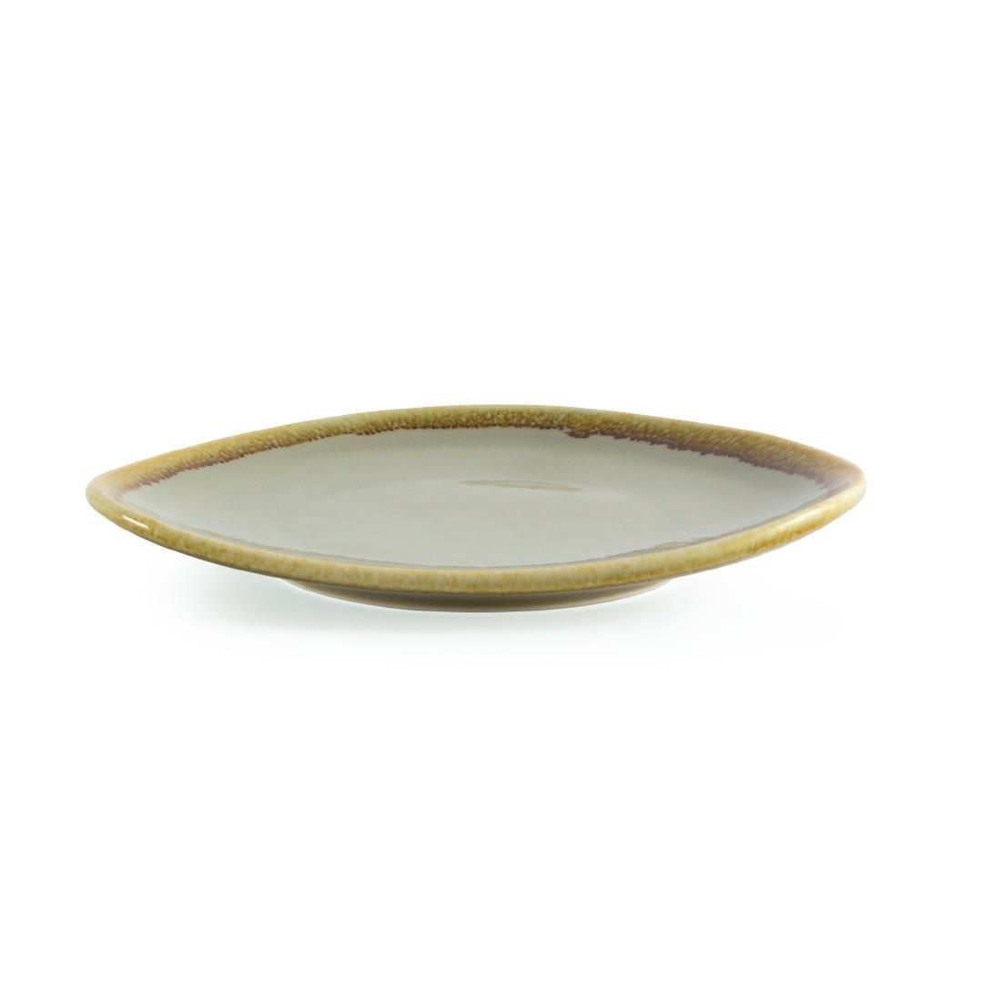 Assiette triangulaire couleur mousse Olympia Kiln 165mm (Lot de 6) - FRANCE CHR