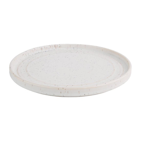 Assiettes plates rondes Olympia Cavolo blanc moucheté 220mm (lot de 6) - FRANCE CHR
