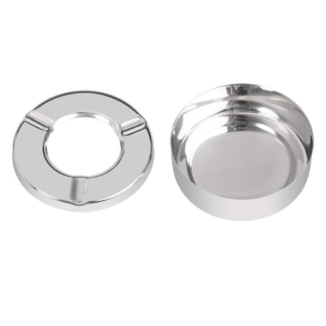 Cendrier inox anti-vent Olympia 90mm (lot de 6) - FRANCE CHR