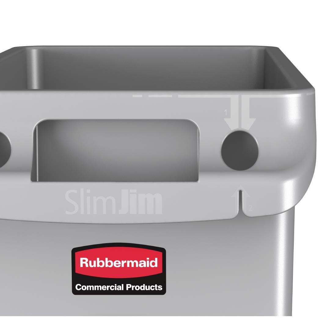 Collecteur Slim Jim Rubbermaid 60L - FRANCE CHR
