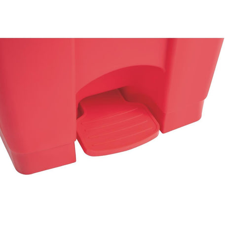 Poubelle de cuisine à pédale Jantex rouge 45L - FRANCE CHR