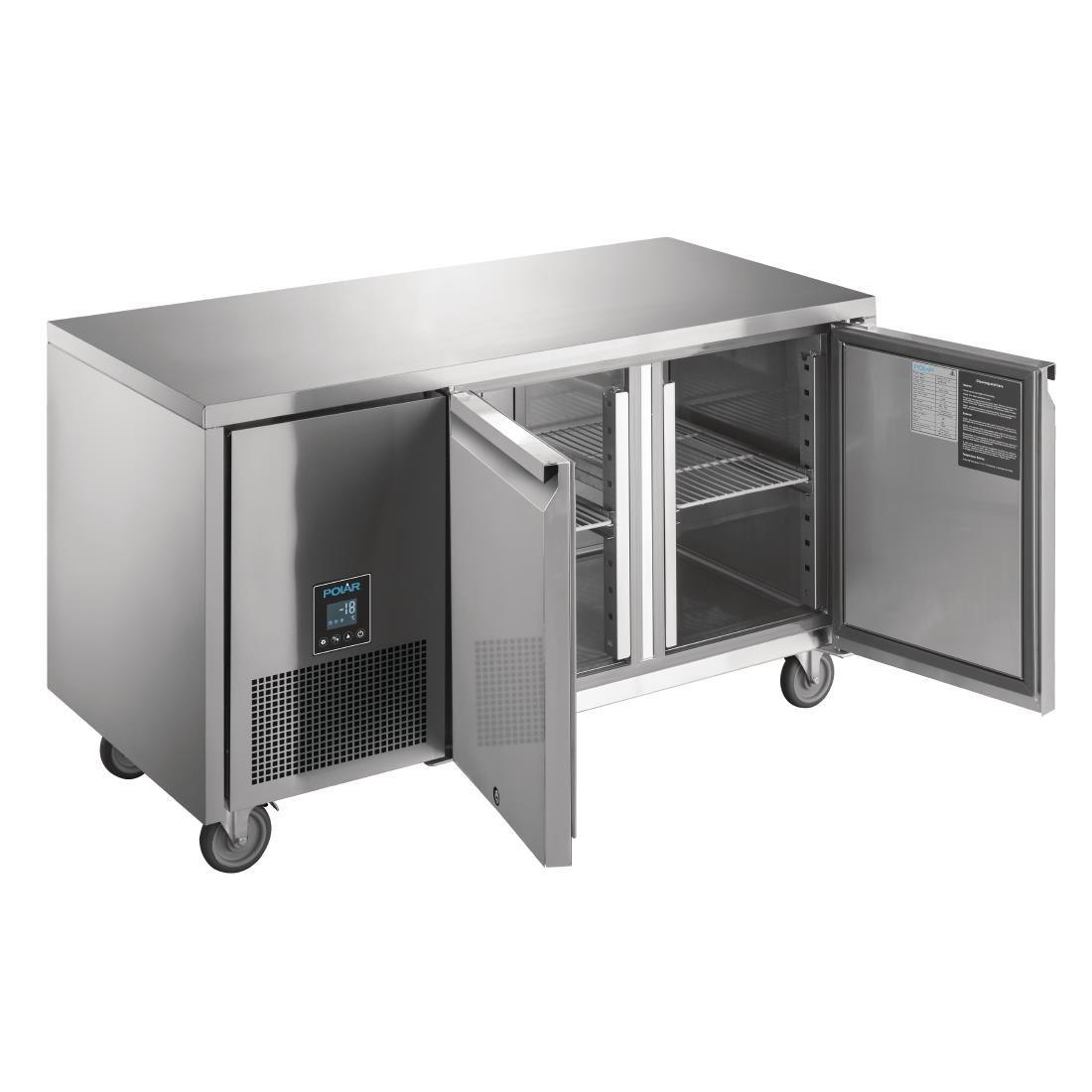 Table réfrigérée négative 2 portes Premium Polar Serie U 267L - FRANCE CHR