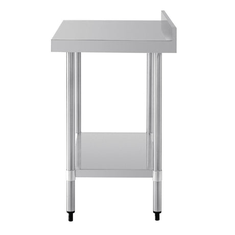 Table de préparation avec rebord en acier inoxydable Vogue 900 x 600mm - FRANCE CHR