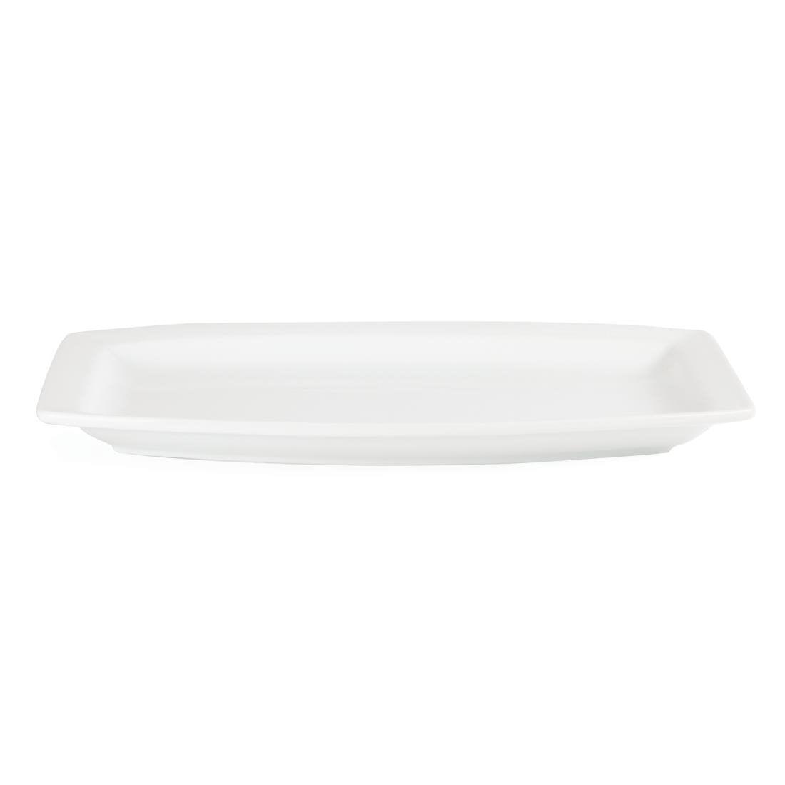 Assiette rectangulaire Olympia Whiteware 320mm (Lot de 6) - FRANCE CHR